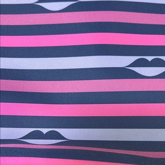 Kate Spade Navy and Pink Striped Crossbody Bag - Picture 7 of 7